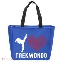 I Love Taekwondo Black Belt Funny Gift Tote Bag thumb 0