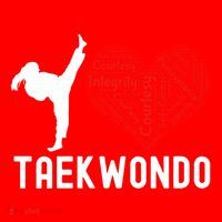 I Love Taekwondo Black Belt Funny Gift Santa Hat thumb 1