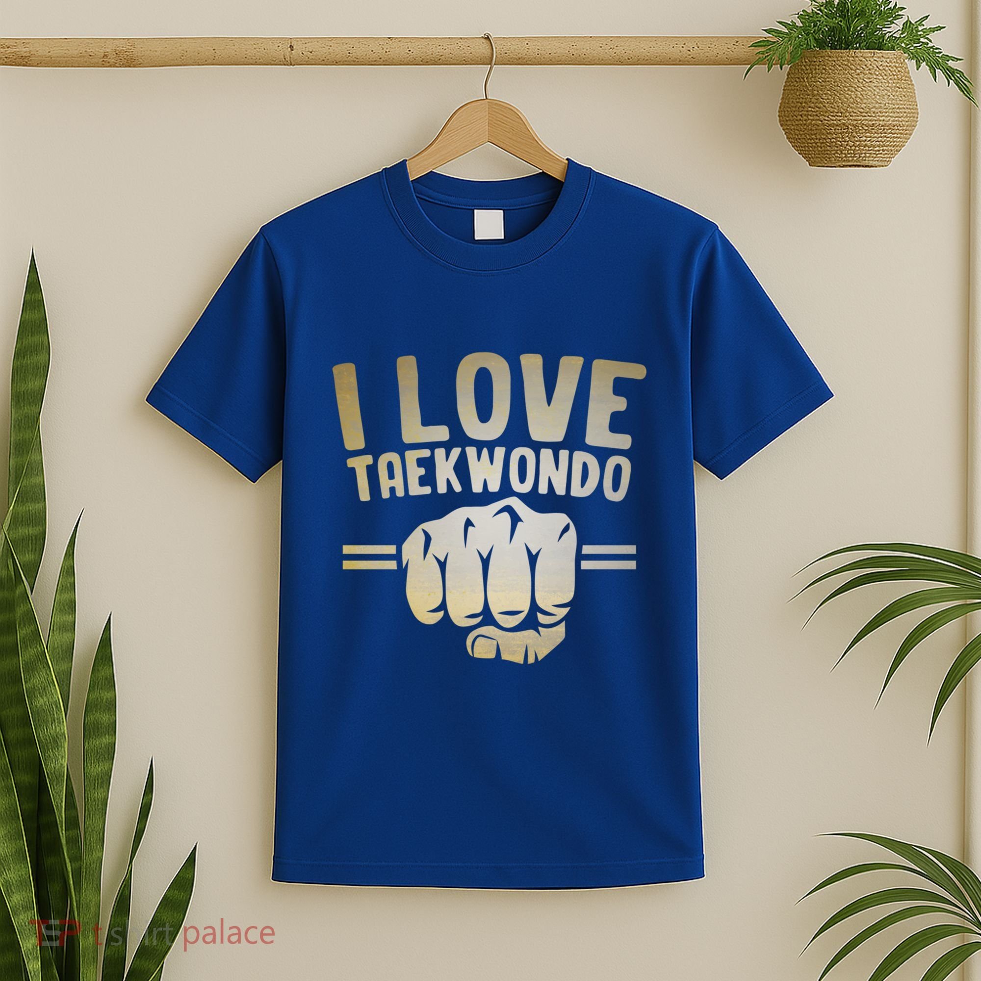 I Love Taekwondo Player Martial Artist Martial Arts Tkd Gift T-Shirt