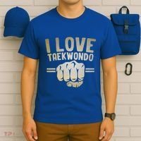I Love Taekwondo Player Martial Artist Martial Arts Tkd Gift T-Shirt thumb 6