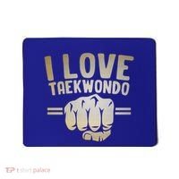 I Love Taekwondo Player Martial Artist Martial Arts Tkd Gift Mousepad thumb 0