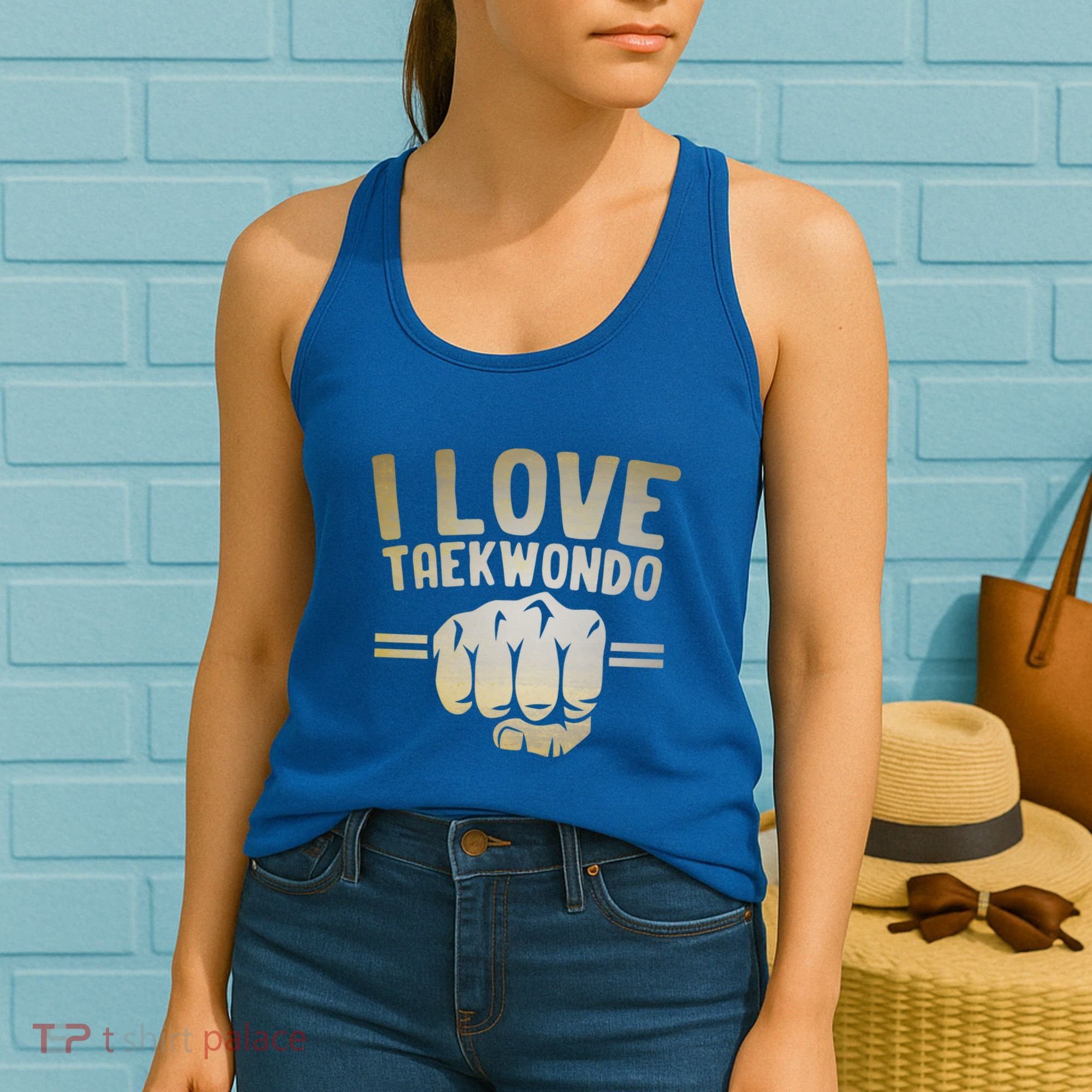 I Love Taekwondo Player Martial Artist Martial Arts Tkd Gift Women's Tank Top