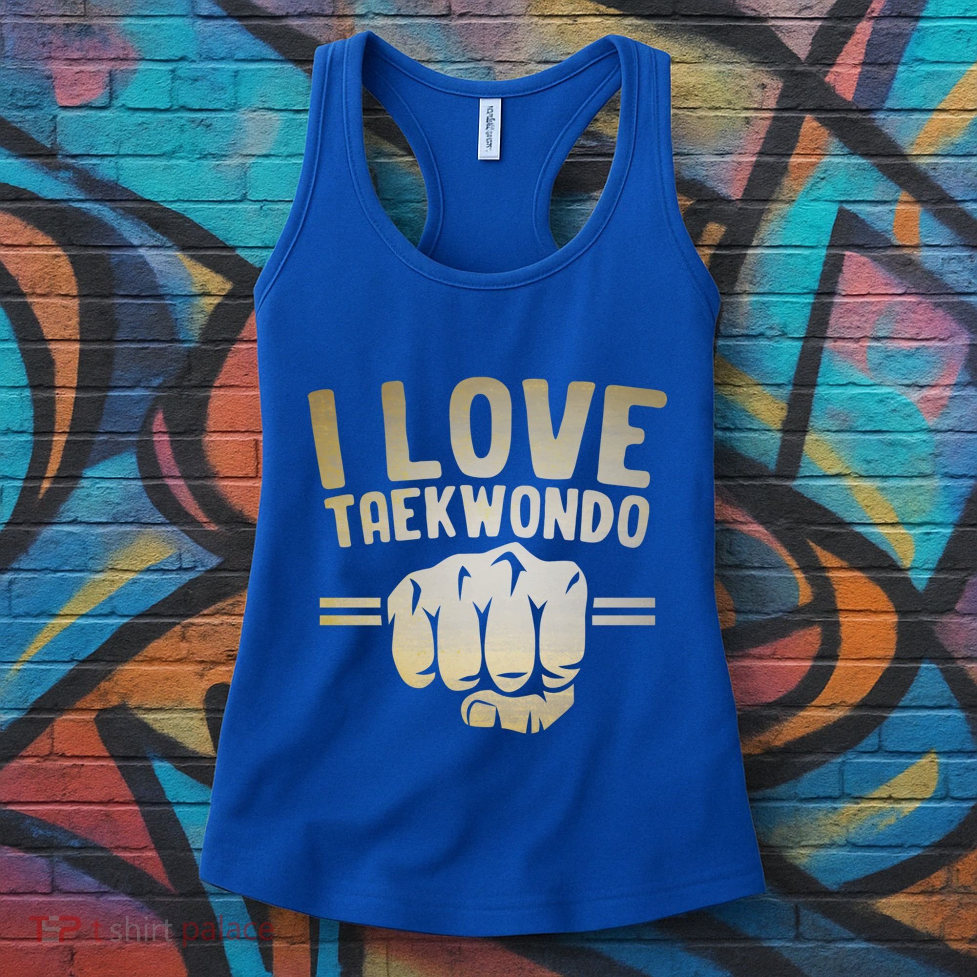 I Love Taekwondo Player Martial Artist Martial Arts Tkd Gift Women's Tank Top