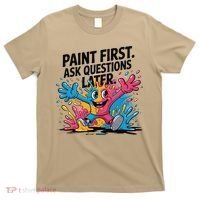 I Love To Finger Paint Funny Art Teacher Painting Artists T-Shirt thumb 0