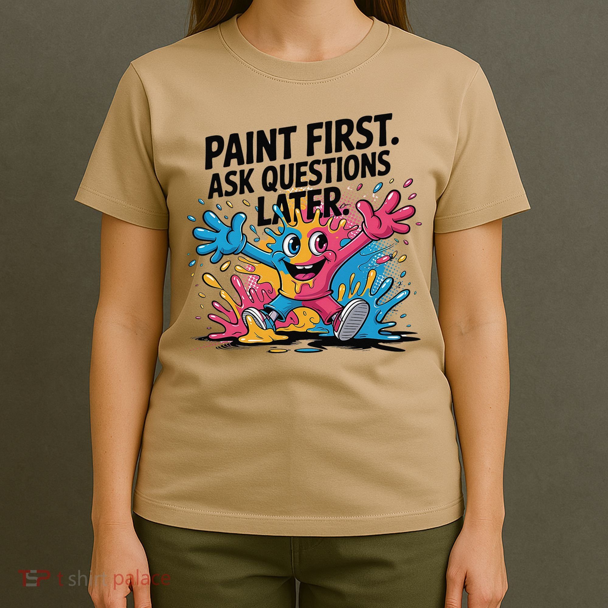 I Love To Finger Paint Funny Art Teacher Painting Artists T-Shirt