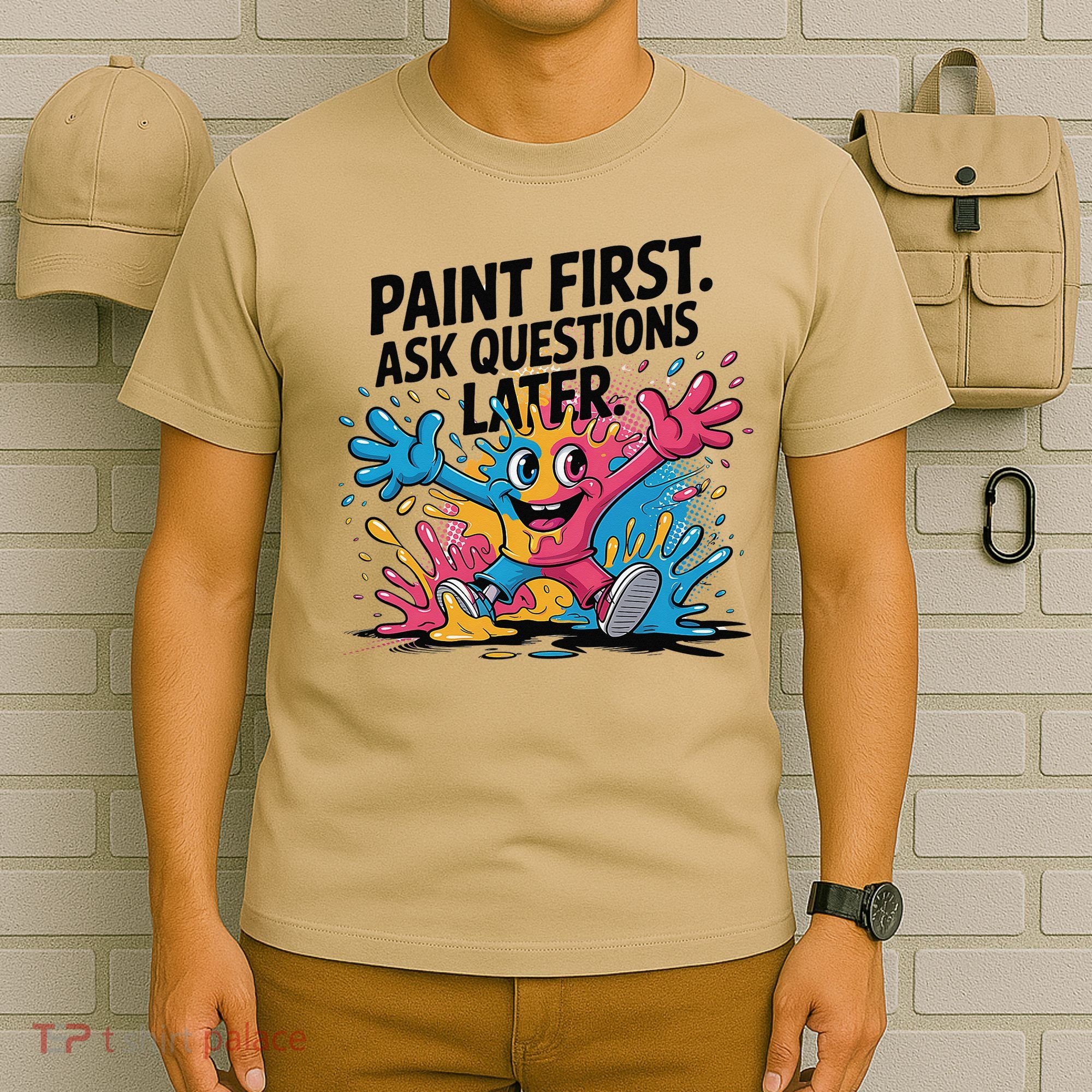 I Love To Finger Paint Funny Art Teacher Painting Artists T-Shirt