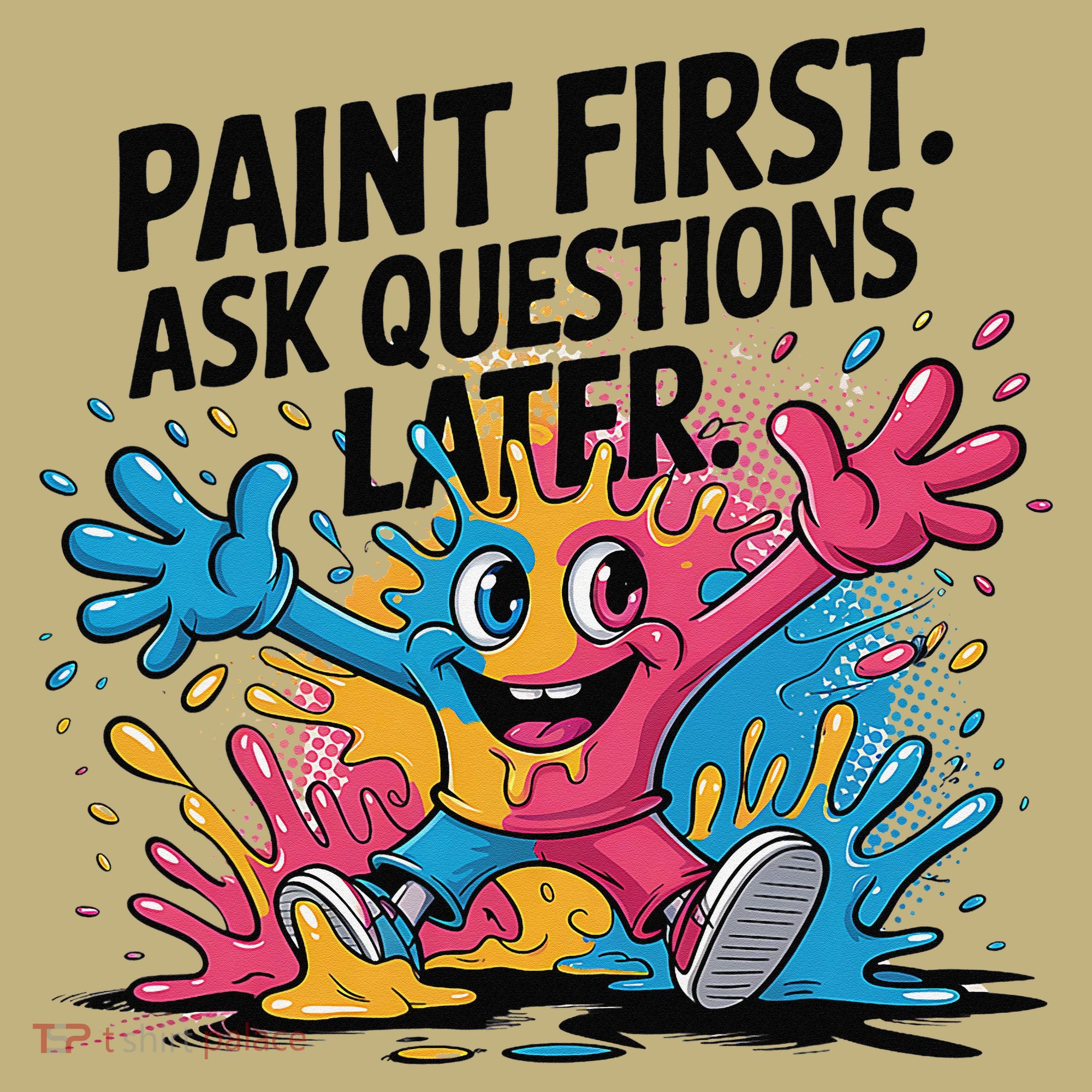 I Love To Finger Paint Funny Art Teacher Painting Artists T-Shirt