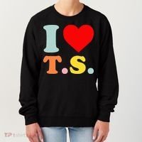 I Love T.S I Heart T.S Funny Women's Sweatshirt thumb 0