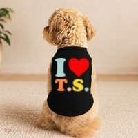 I Love T.S I Heart T.S Funny Doggie Tank thumb 2