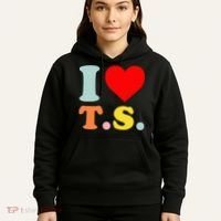 I Love T.S I Heart T.S Funny Hoodie thumb 5