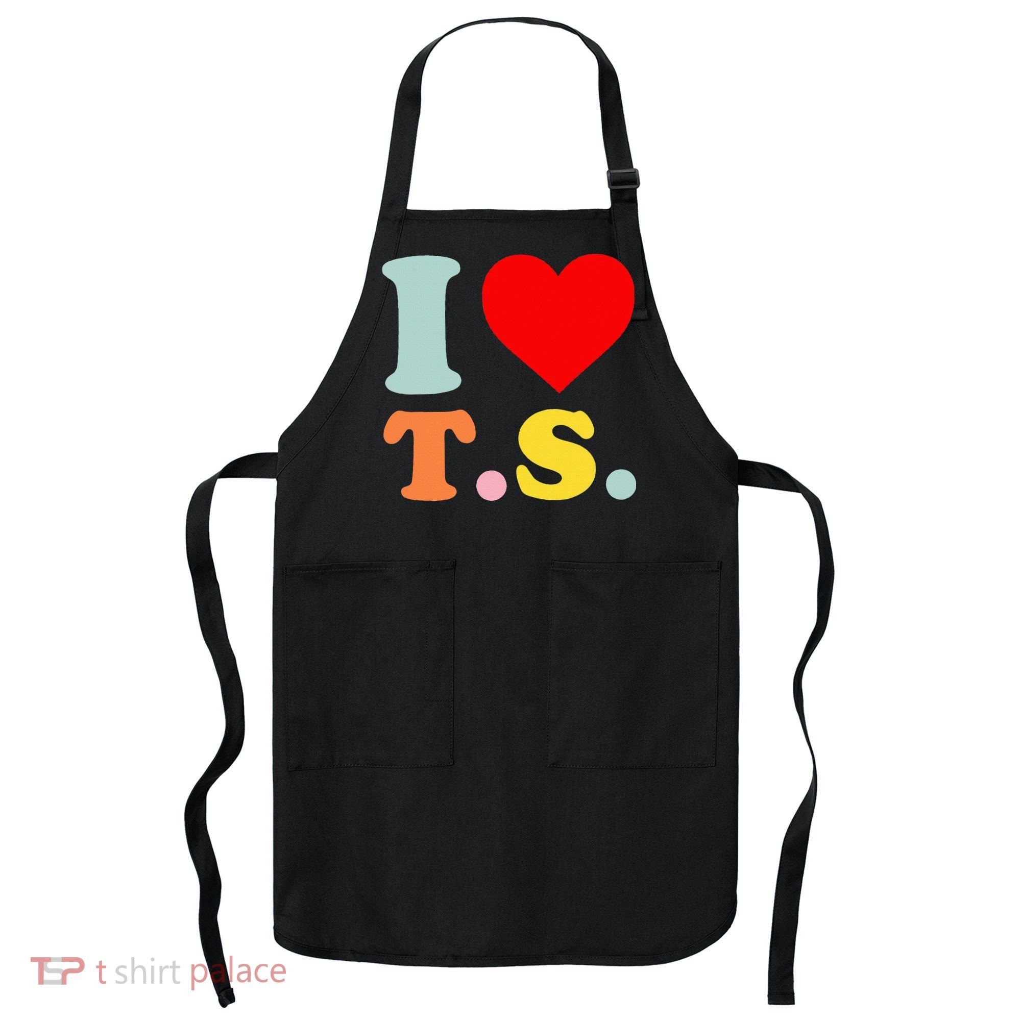 I Love T.S I Heart T.S Funny Apron