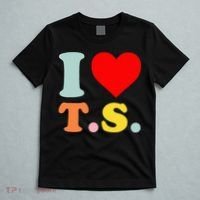 I Love T.S I Heart T.S Funny T-Shirt thumb 5