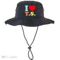 I Love T.S I Heart T.S Funny Bucket Hat thumb 0