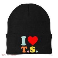 I Love T.S I Heart T.S Funny Beanie thumb 0