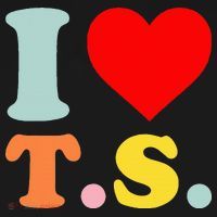 I Love T.S I Heart T.S Funny Women's Hoodie thumb 2