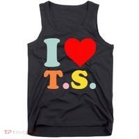 I Love T.S I Heart T.S Funny Tank Top thumb 0