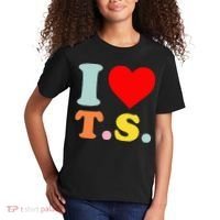 I Love T.S I Heart T.S Funny Kids T-Shirt thumb 2