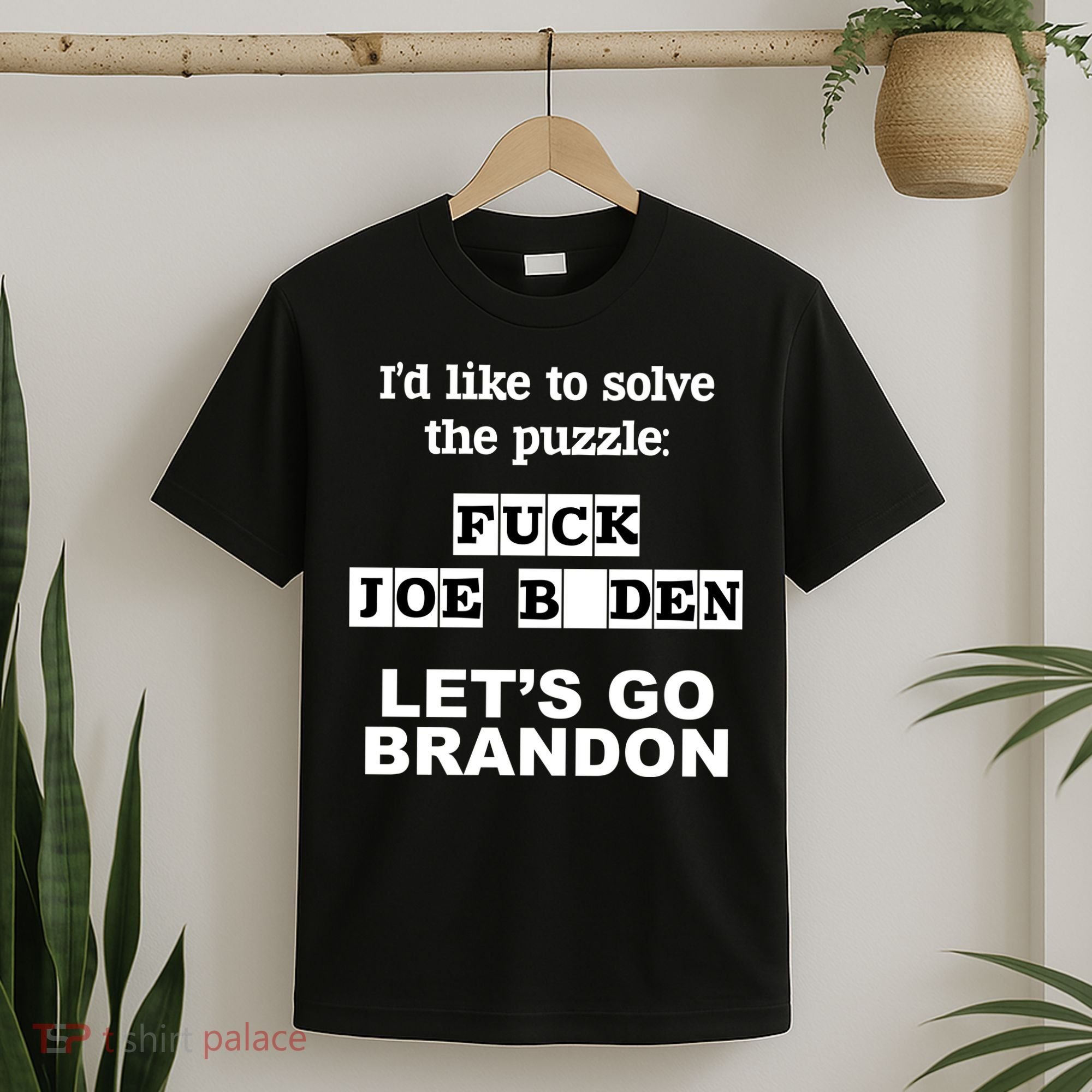 I’d Like To Solve The Puzzle FJB Anti Biden Let’s Go Brandon T-Shirt