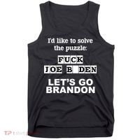 I’d Like To Solve The Puzzle FJB Anti Biden Let’s Go Brandon Tank Top thumb 0