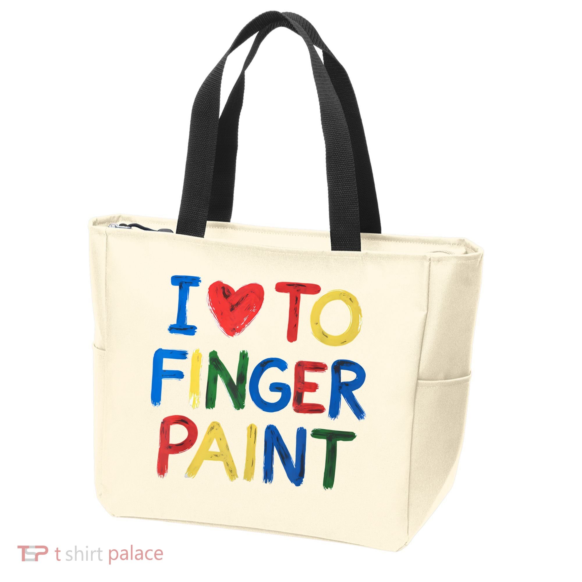 I Love To Finger Paint IM Paint Tote Bag
