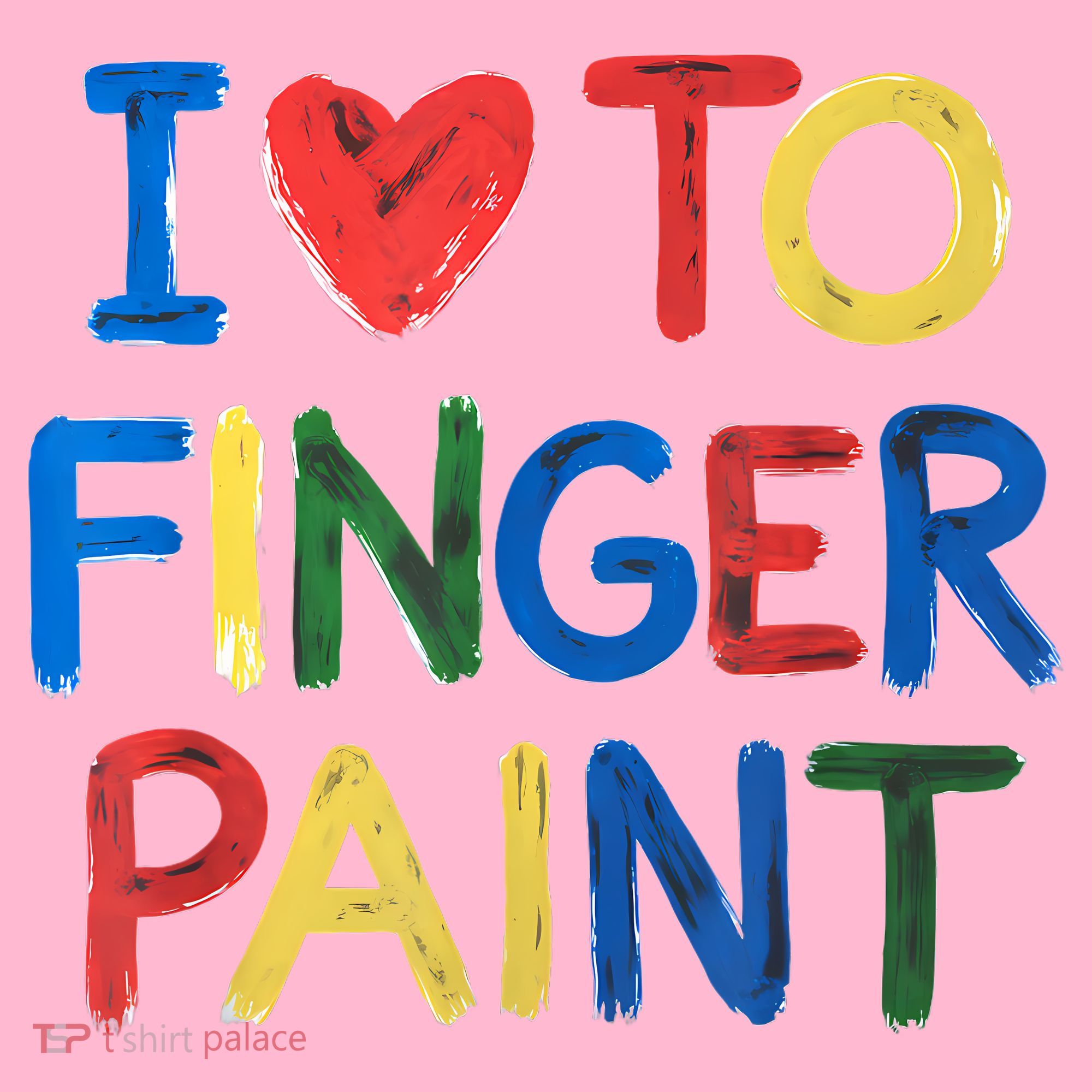 I Love To Finger Paint IM Paint Coaster