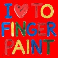 I Love To Finger Paint IM Paint Santa Hat thumb 1