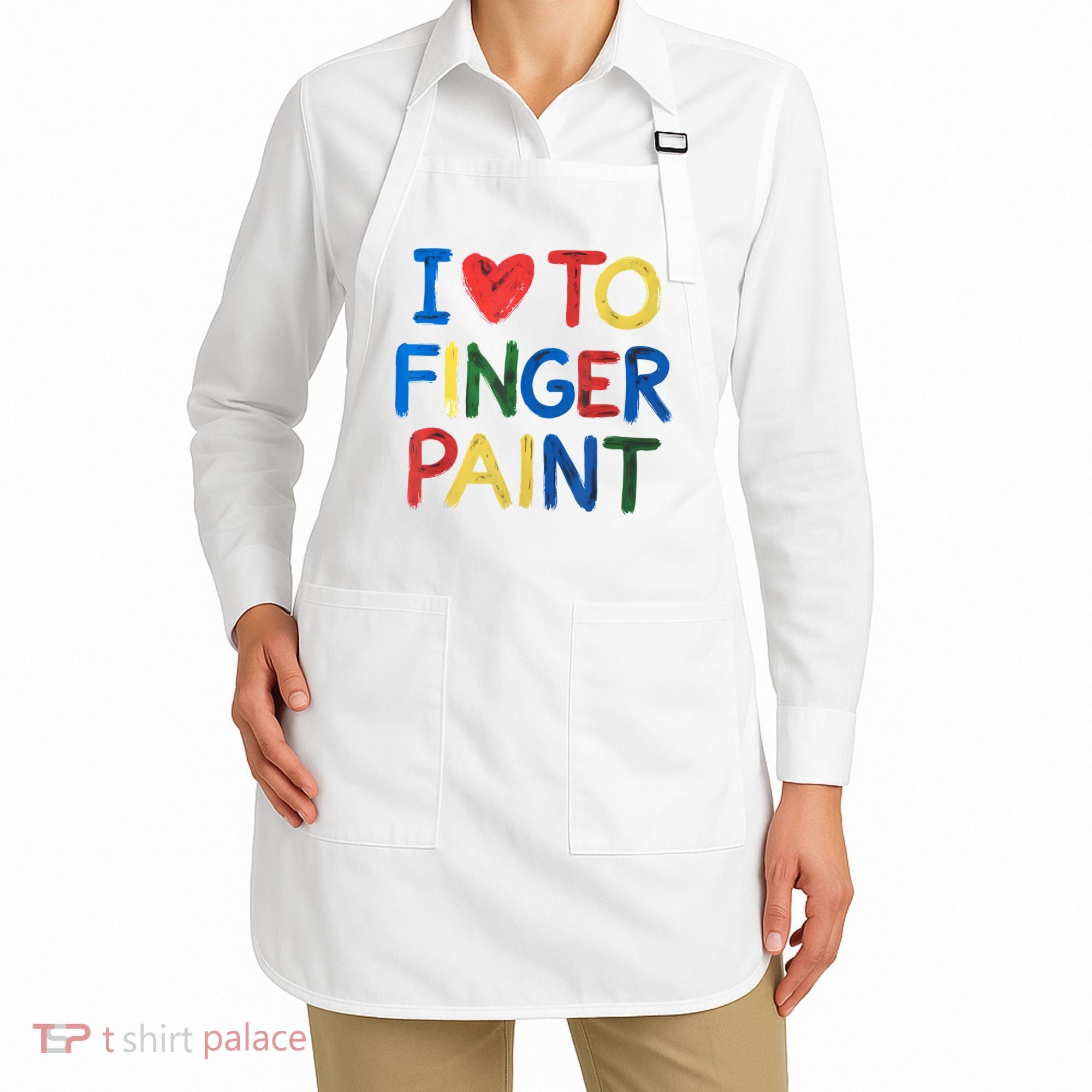 I Love To Finger Paint IM Paint Apron