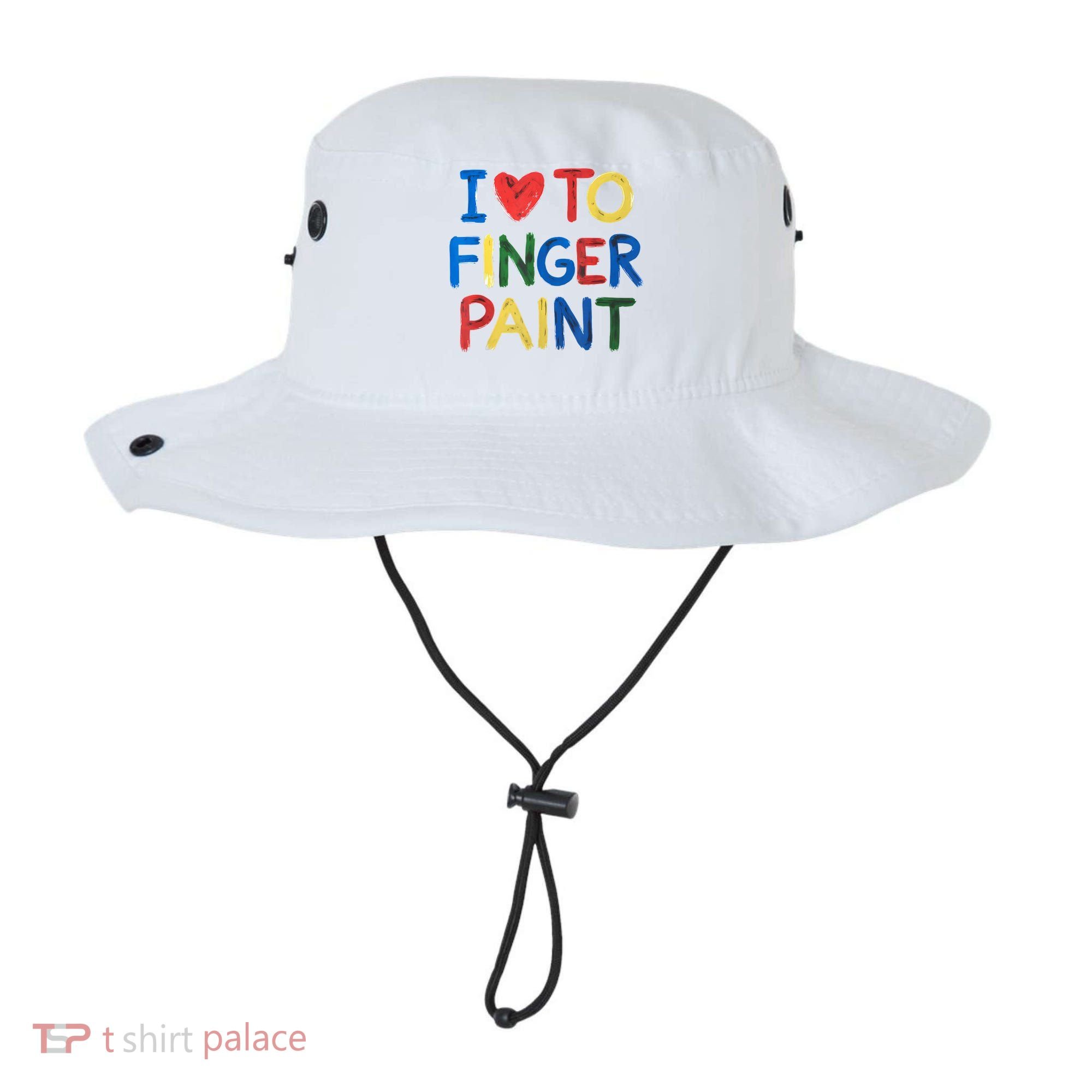 I Love To Finger Paint IM Paint Bucket Hat