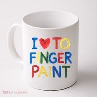 I Love To Finger Paint IM Paint Coffee Mug thumb 0