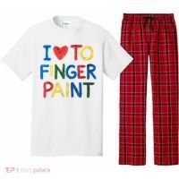 I Love To Finger Paint IM Paint Pajama Set thumb 0