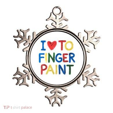 I Love To Finger Paint IM Paint Ornament