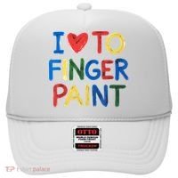 I Love To Finger Paint IM Paint Hat thumb 0
