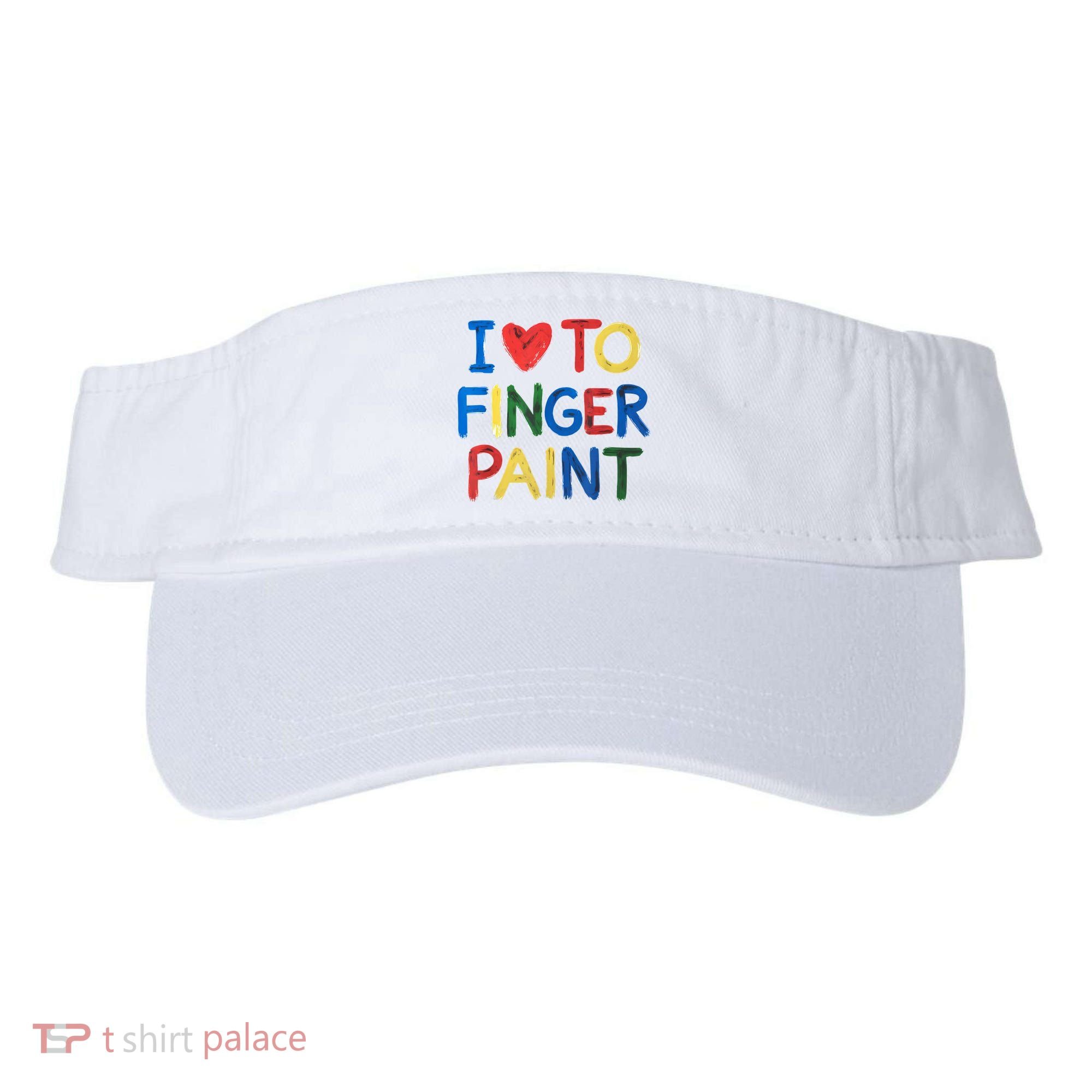 I Love To Finger Paint IM Paint Visor
