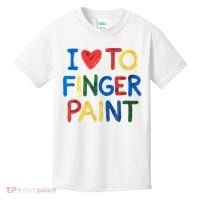 I Love To Finger Paint IM Paint Kids T-Shirt thumb 0