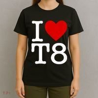 I Love T8 I Heart T8 I Love Heart T8 T-Shirt thumb 4