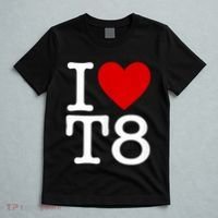 I Love T8 I Heart T8 I Love Heart T8 T-Shirt thumb 5
