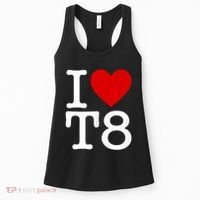 I Love T8 I Heart T8 I Love Heart T8 Women's Tank Top thumb 0