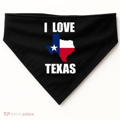 I Love Texas USA-Made Doggie Bandana