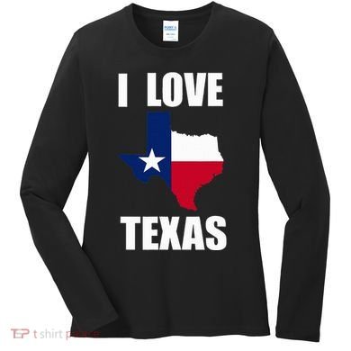 I Love Texas Women's Long Sleeve Shirt