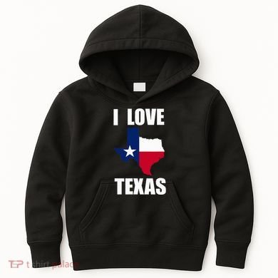 I Love Texas Kids Hoodie