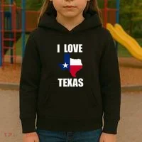 I Love Texas Kids Hoodie thumb 3