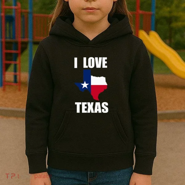 I Love Texas Kids Hoodie