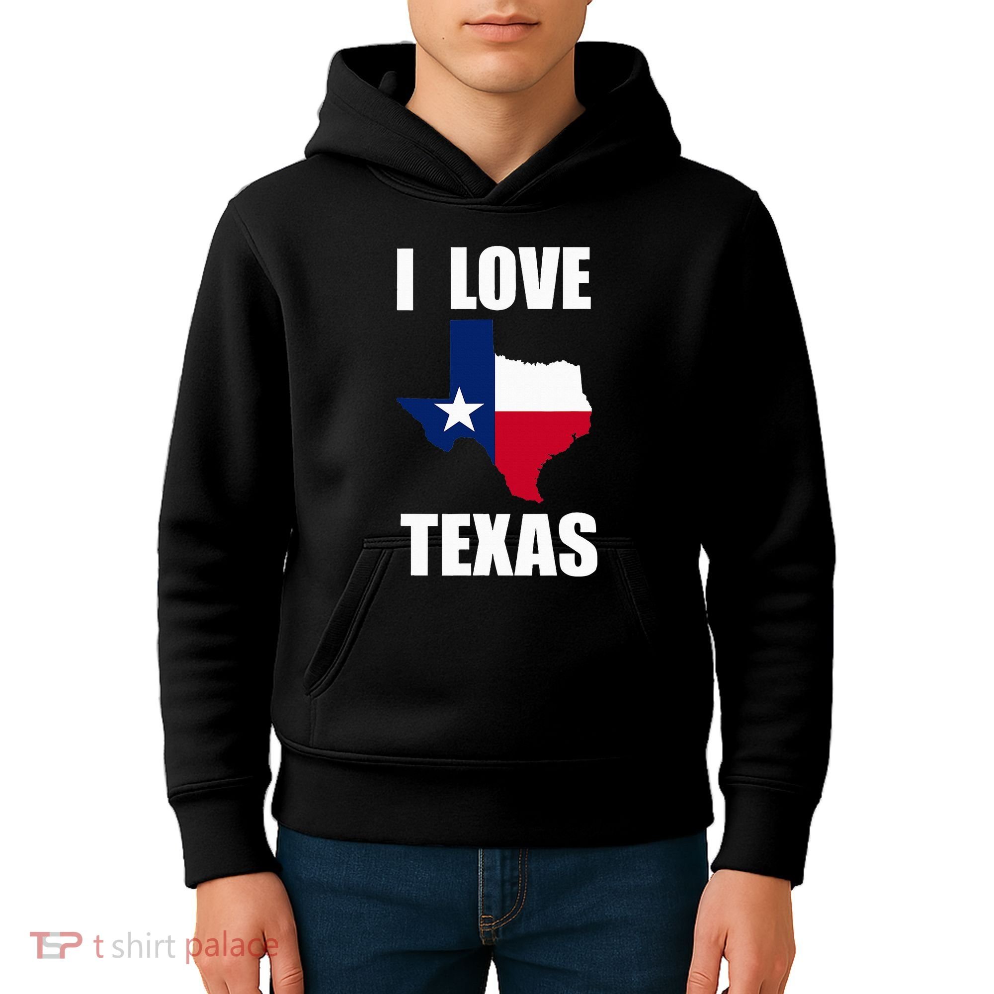 I Love Texas Kids Hoodie