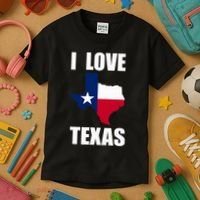 I Love Texas Kids T-Shirt thumb 3