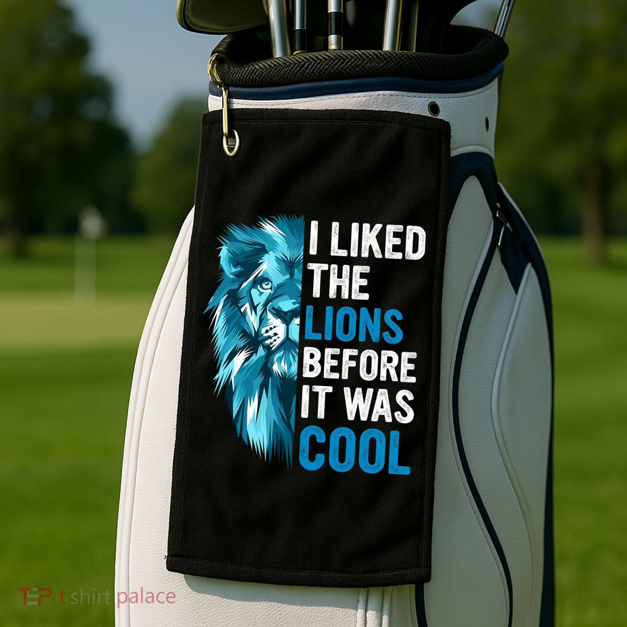I Liked The Lions Before It Was Cool Trending Golf Towel