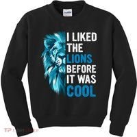 I Liked The Lions Before It Was Cool Trending Kids Sweatshirt thumb 0