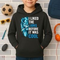 I Liked The Lions Before It Was Cool Trending Kids Hoodie thumb 2