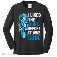 I Liked The Lions Before It Was Cool Trending Kids Long Sleeve Shirt thumb 0