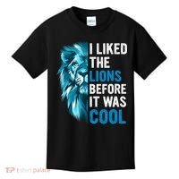 I Liked The Lions Before It Was Cool Trending Kids T-Shirt thumb 0