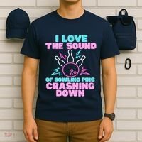 I Love The Sound Of Bowling Pins Crashing Down Funny Ten Pin T-Shirt thumb 6